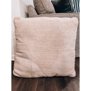 Two accent tan pillows